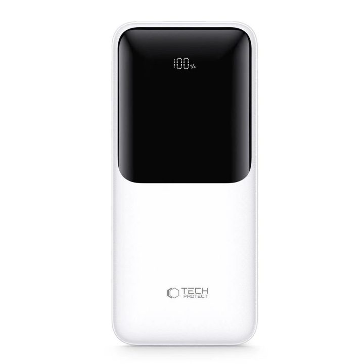 Išorinė baterija PB02 20000mAh 22.5W balta – greitas įkrovimas