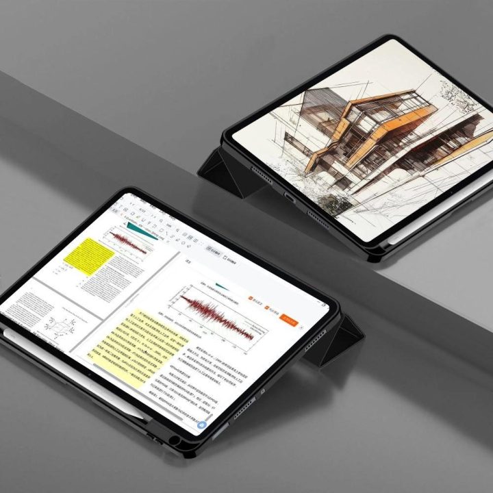 TechProtect SmartCase dėklas su pieštuko laikikliu Xiaomi Pad 7 / 7 Pro, juodas