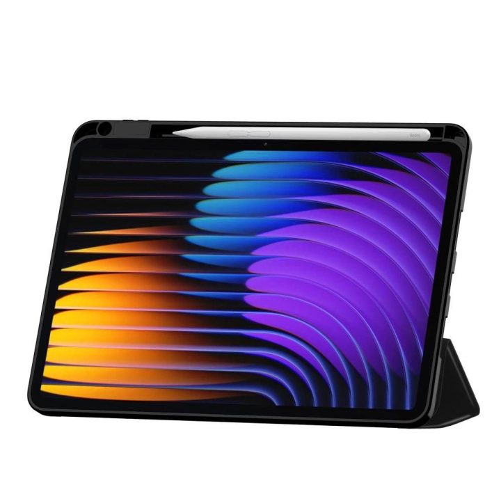TechProtect SmartCase dėklas su pieštuko laikikliu Xiaomi Pad 7 / 7 Pro, juodas