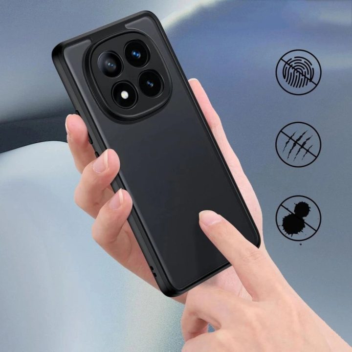 Magnetinis MagMat“ dėklas Xiaomi Redmi Note 14 Pro 5G / Poco X7 5G, juodas