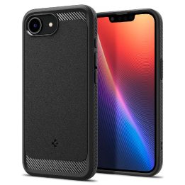 Spigen Rugged Armor magnetinis dėklas iPhone SE 4 (2025) – juodas