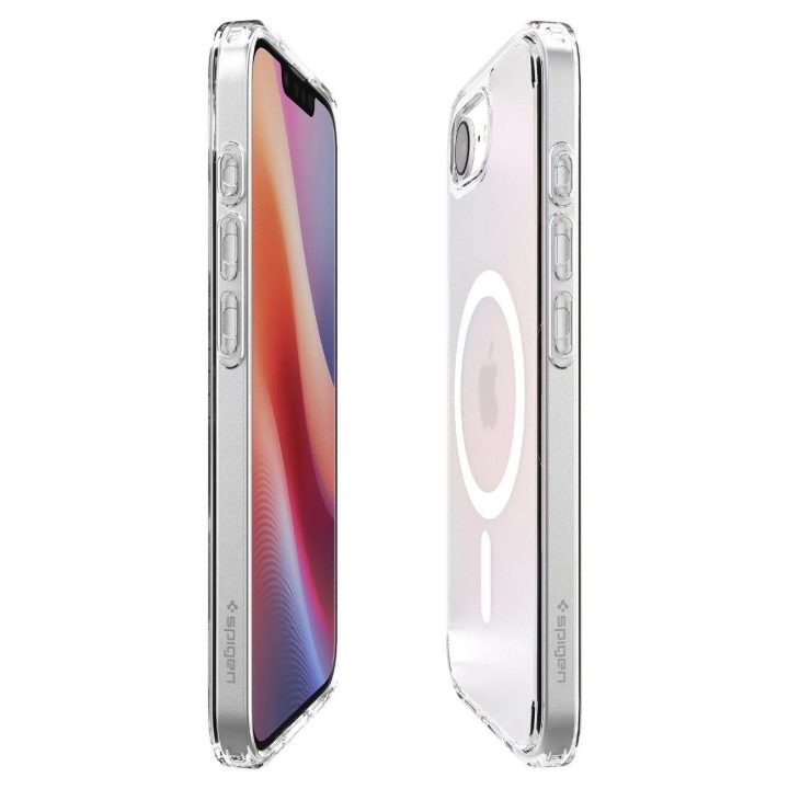 Spigen Ultra Hybrid MagSafe dėklas iPhone SE 4 (2025) – baltas, permatomas