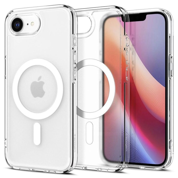 Spigen Ultra Hybrid MagSafe dėklas iPhone SE 4 (2025) – baltas, permatomas