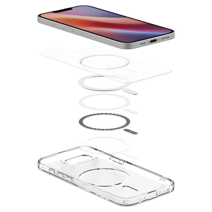 Spigen Ultra Hybrid MagSafe dėklas iPhone SE 4 (2025) – baltas, permatomas