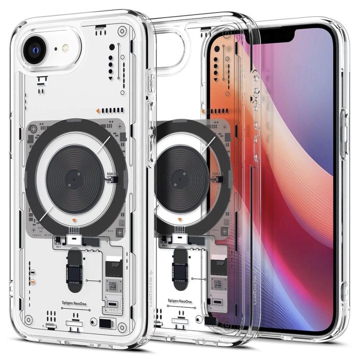 Skaidrus Spigen Ultra Hybrid MagSafe“ dėklas iPhone SE 4 (2025)“
