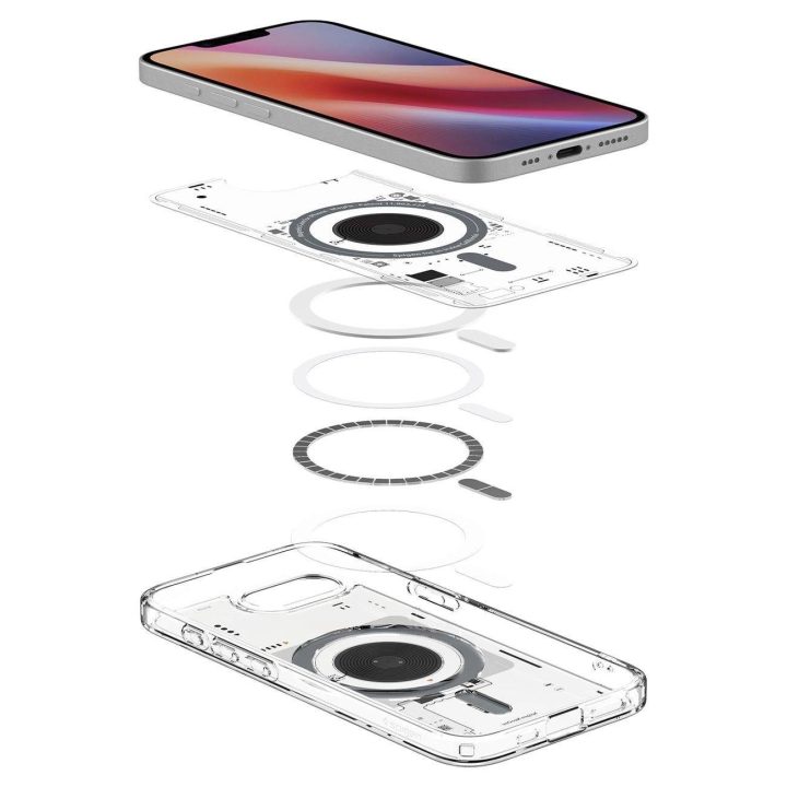 Skaidrus Spigen Ultra Hybrid MagSafe“ dėklas iPhone SE 4 (2025)“