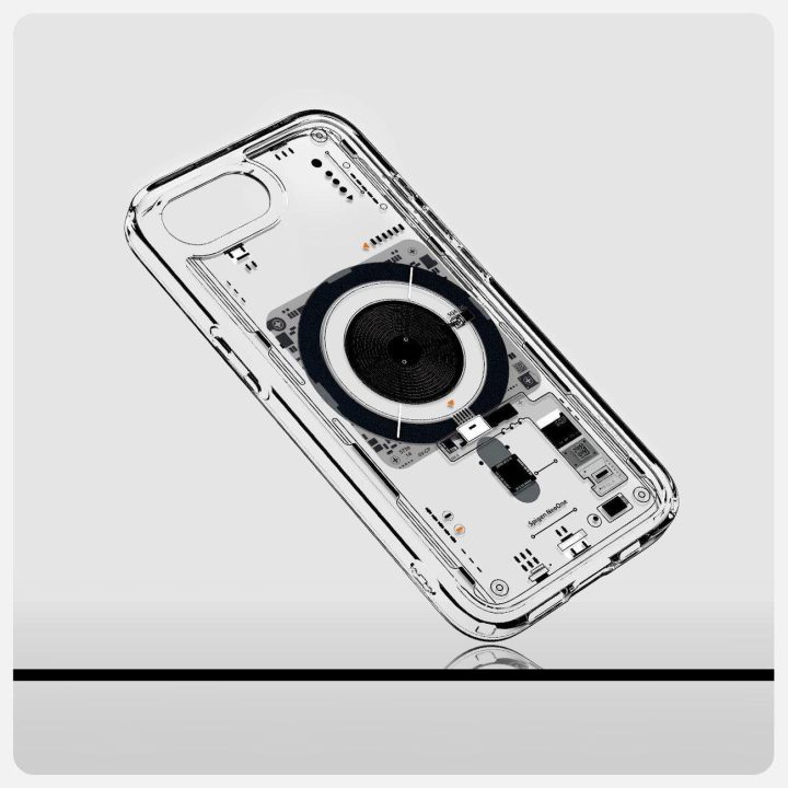 Skaidrus Spigen Ultra Hybrid MagSafe“ dėklas iPhone SE 4 (2025)“