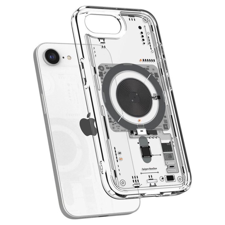 Skaidrus Spigen Ultra Hybrid MagSafe“ dėklas iPhone SE 4 (2025)“