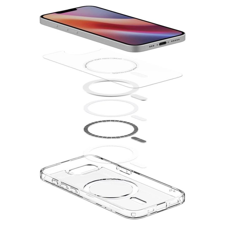 Skaidrus Spigen Ultra Hybrid MagSafe“ dėklas iPhone SE 4 (2025)“