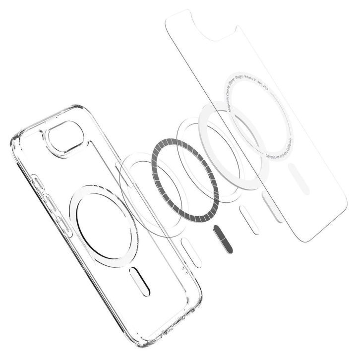 Skaidrus Spigen Ultra Hybrid MagSafe“ dėklas iPhone SE 4 (2025)“