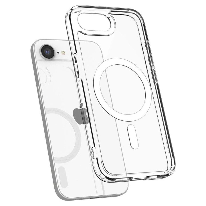 Skaidrus Spigen Ultra Hybrid MagSafe“ dėklas iPhone SE 4 (2025)“