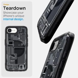 Spigen Ultra Hybrid MagSafe dėklas iPhone SE 4 (2025) Zero One – juodas