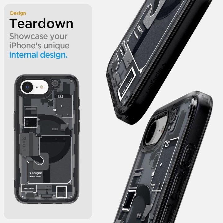 Spigen Ultra Hybrid MagSafe dėklas iPhone SE 4 (2025) Zero One – juodas