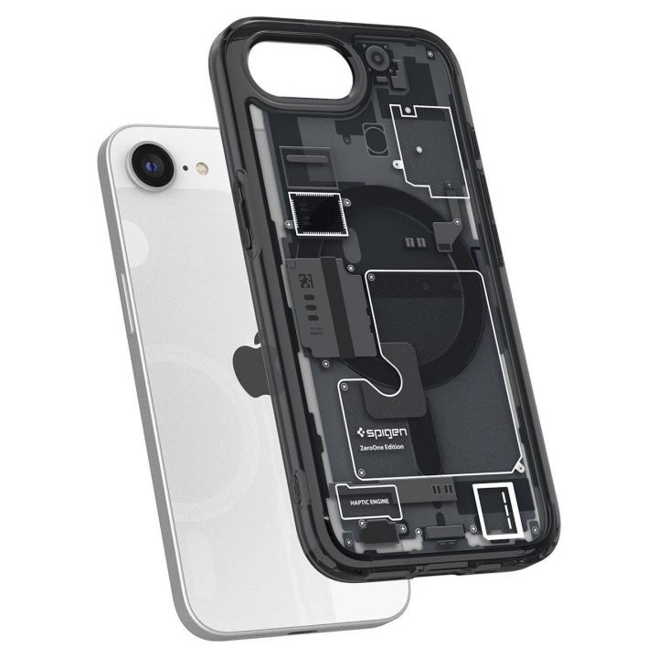 Spigen Ultra Hybrid MagSafe dėklas iPhone SE 4 (2025) Zero One – juodas