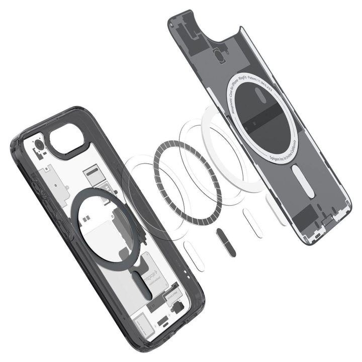 Spigen Ultra Hybrid MagSafe dėklas iPhone SE 4 (2025) Zero One – juodas