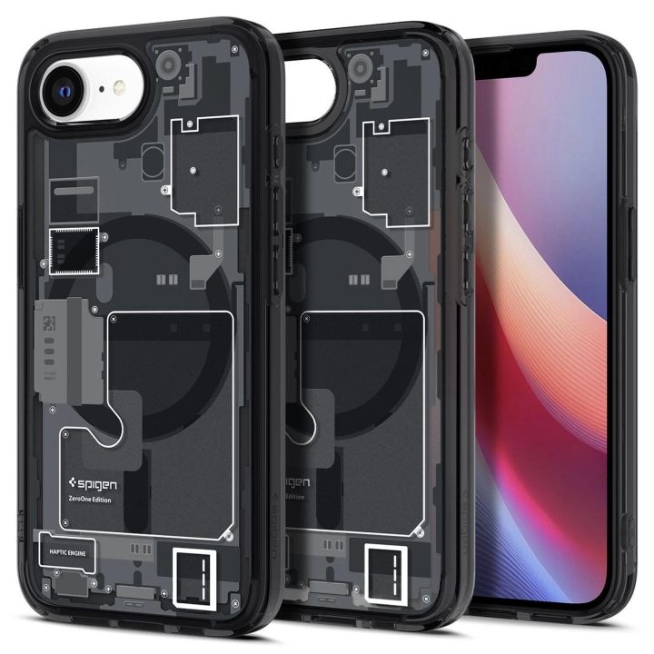 Spigen Ultra Hybrid MagSafe dėklas iPhone SE 4 (2025) Zero One – juodas