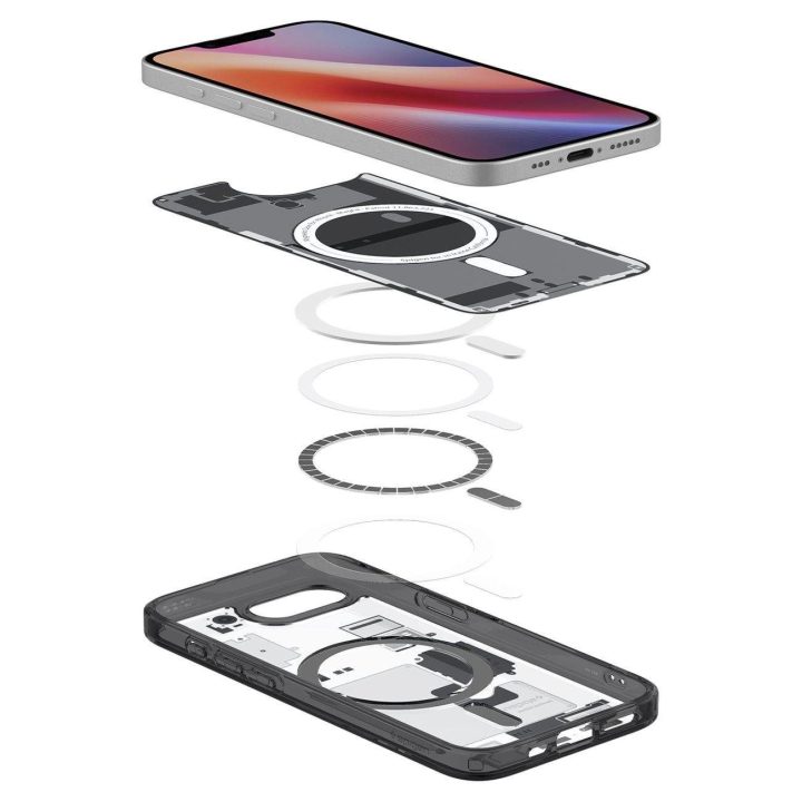 Spigen Ultra Hybrid MagSafe dėklas iPhone SE 4 (2025) Zero One – juodas