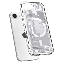 Spigen Ultra Hybrid MagSafe dėklas iPhone SE 4 (2025) – baltas