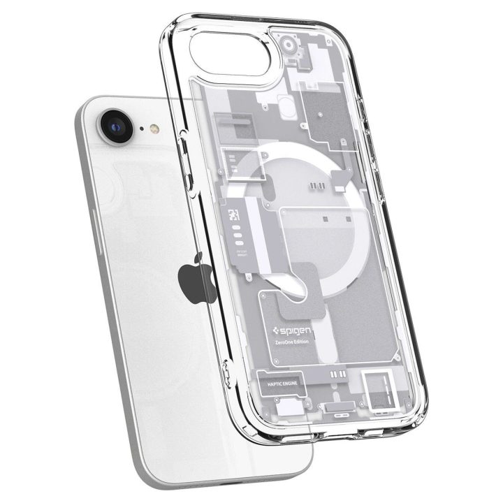 Spigen Ultra Hybrid MagSafe dėklas iPhone SE 4 (2025) – baltas