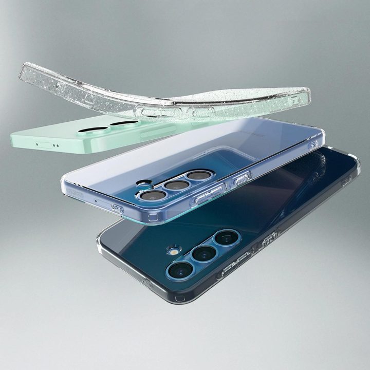 Skaidrus Spigen Liquid Crystal“ dėklas Samsung Galaxy S25+“