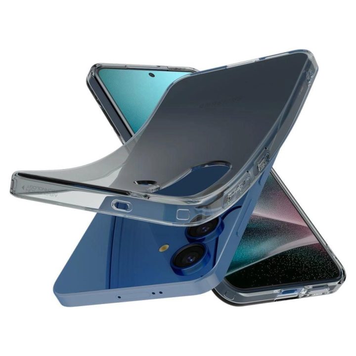 Skaidrus Spigen Liquid Crystal“ dėklas Samsung Galaxy S25+“