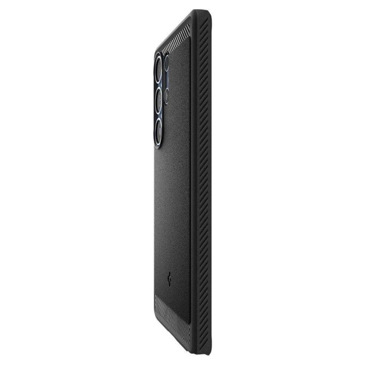 Spigen Rugged Armor magnetinis dėklas Samsung Galaxy S25 Ultra – juodas