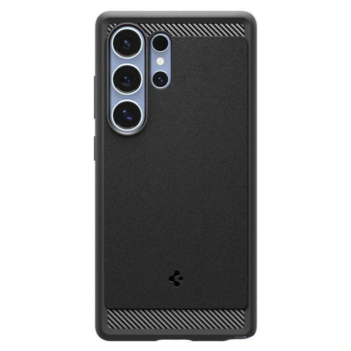 Spigen Rugged Armor magnetinis dėklas Samsung Galaxy S25 Ultra – juodas