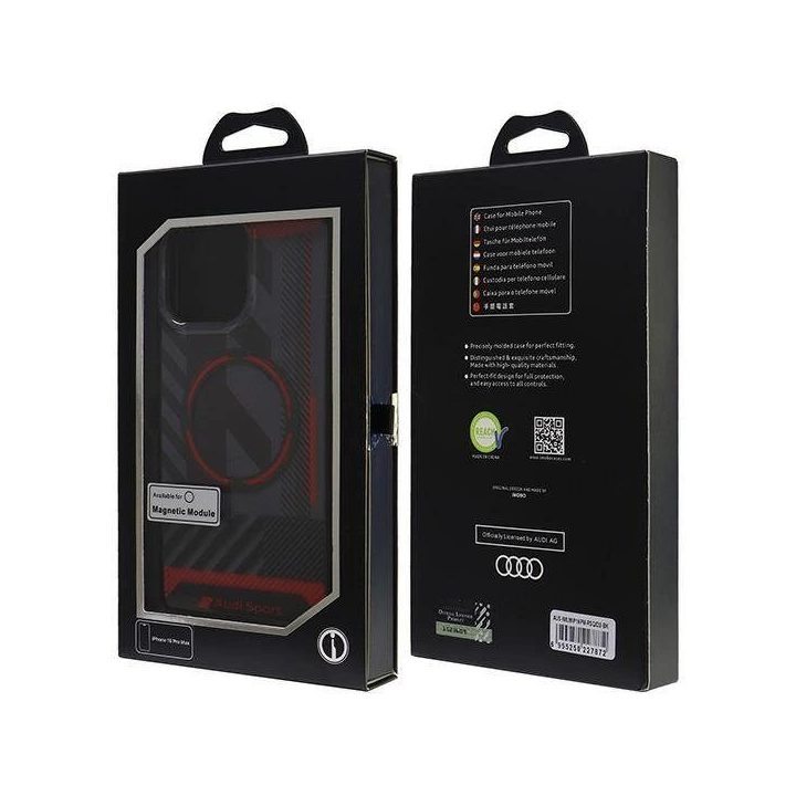 Audi IML Sport MagSafe dėklas iPhone 16 Pro Max 6.9 , juodas