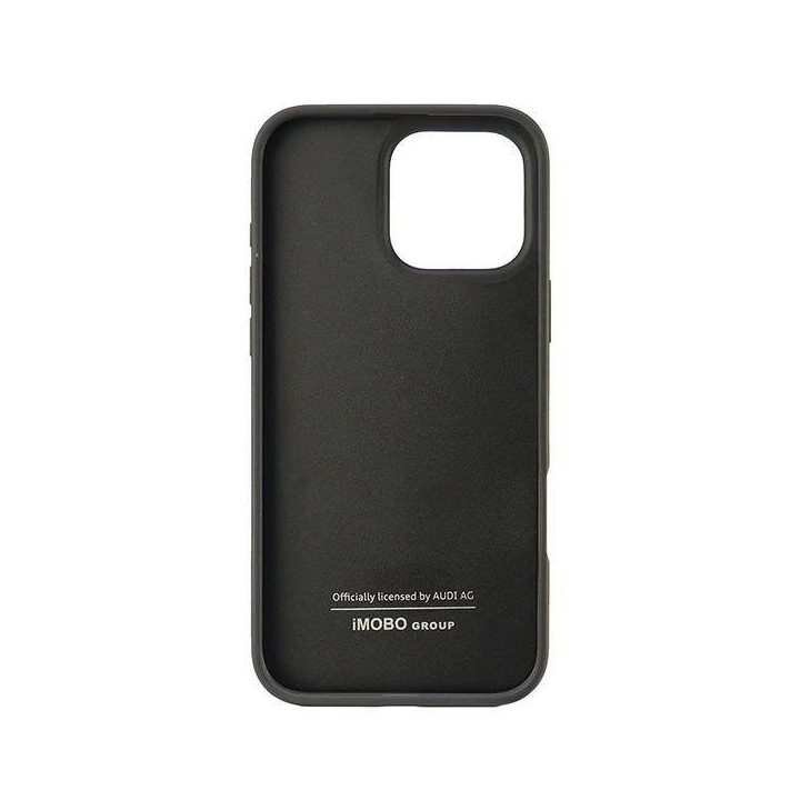 Audi sintetinės odos dėklas iPhone 16 Pro Max (juodas)