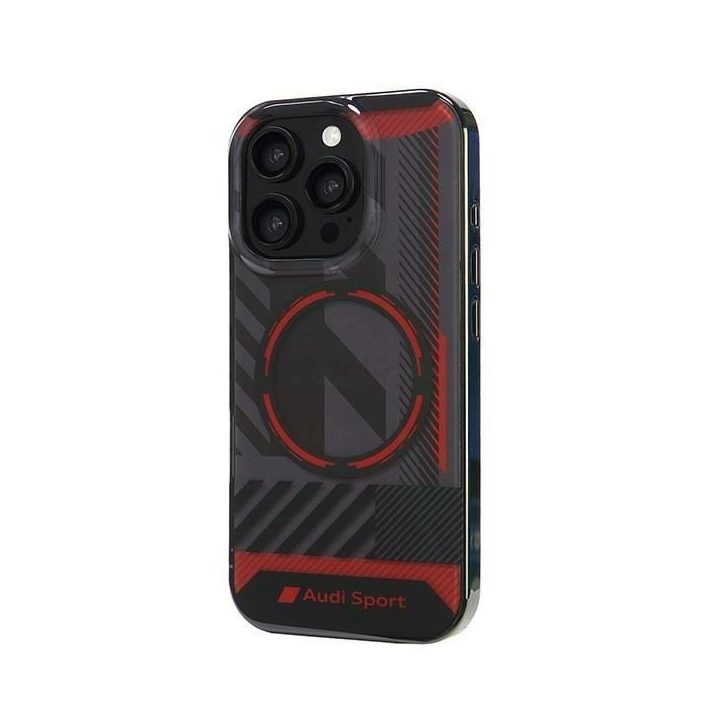 Audi IML Sport magnetinis dėklas MagSafe iPhone 16 Pro 6.3 , juodas
