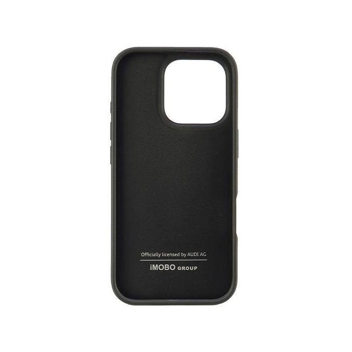 Audi sintetinės odos dėklas iPhone 16 Pro (6.3 ) juodas