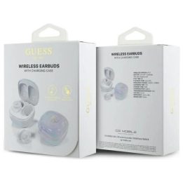 Belaidės Bluetooth ausinės Guess TWS su įkrovimo dėklu, baltos