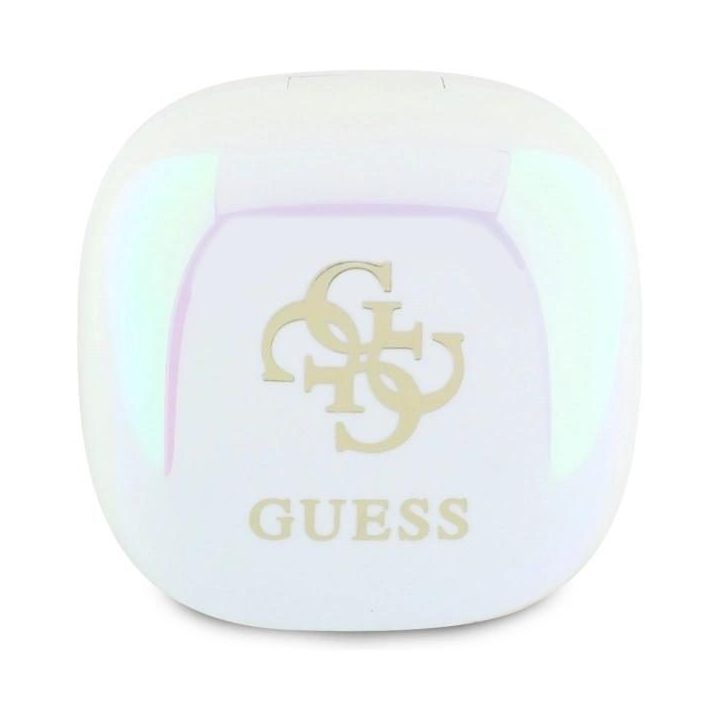 Belaidės Bluetooth ausinės Guess TWS su įkrovimo dėklu, baltos