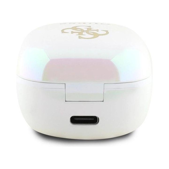 Belaidės Bluetooth ausinės Guess TWS su įkrovimo dėklu, baltos