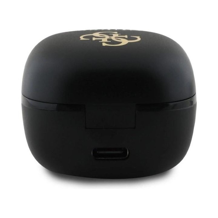 Belaidės Bluetooth ausinės Guess TWS su įkrovimo stotele, juodos