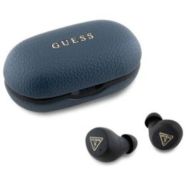 Belaidės Bluetooth ausinės Guess TWS su įkrovimo stotele – mėlynos