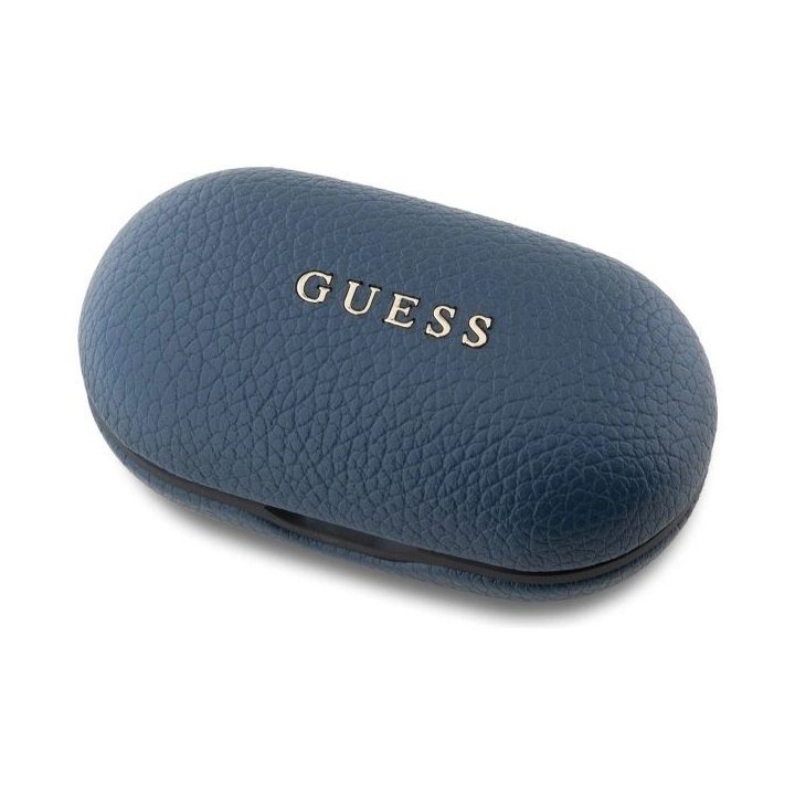 Belaidės Bluetooth ausinės Guess TWS su įkrovimo stotele – mėlynos