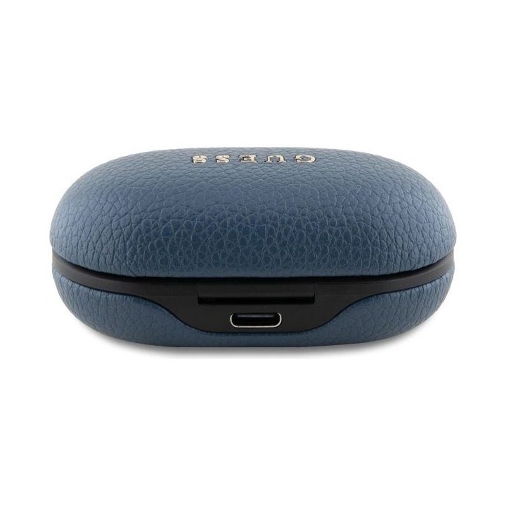 Belaidės Bluetooth ausinės Guess TWS su įkrovimo stotele – mėlynos