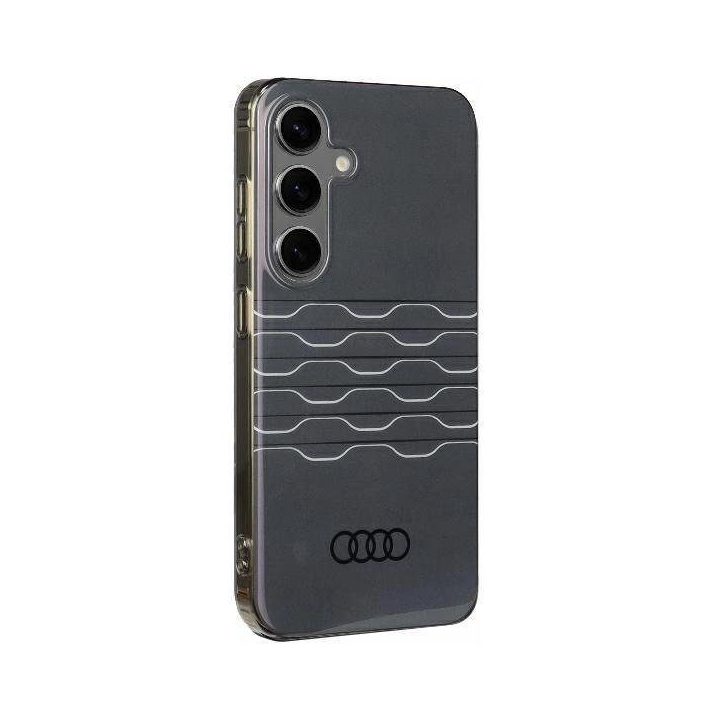 Audi geometrinio rašto dėklas S24, juodas – tvirtas ir stilingas