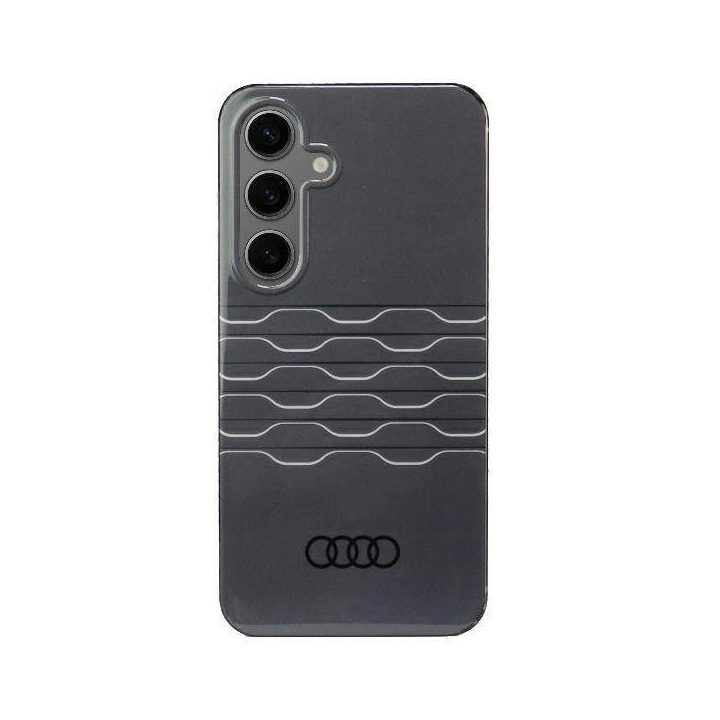 Audi geometrinio rašto dėklas S24, juodas – tvirtas ir stilingas