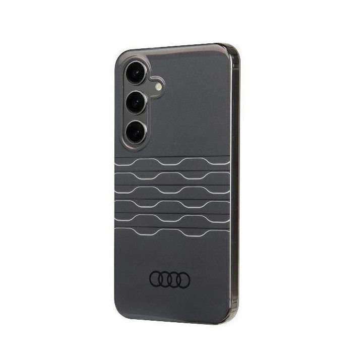 Audi geometrinio rašto dėklas S24, juodas – tvirtas ir stilingas