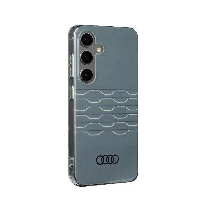 Audi geometrinio rašto telefono dėklas pilkas – tvirtas ir stilingas