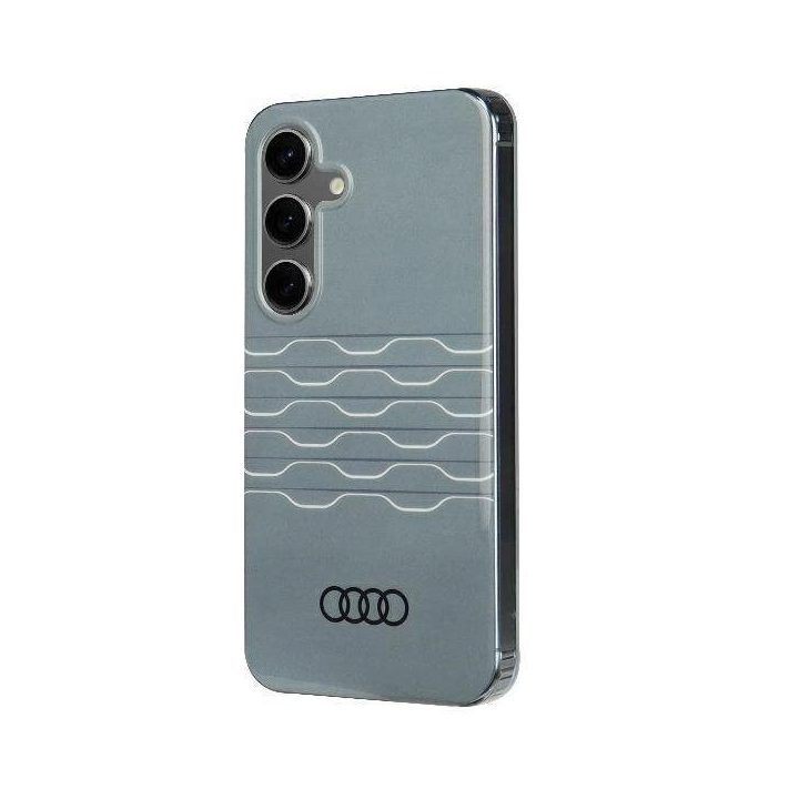Audi geometrinio rašto telefono dėklas pilkas – tvirtas ir stilingas