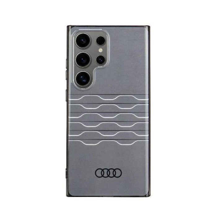 Audi geometrinio rašto dėklas Samsung S24 Ultra, juodas