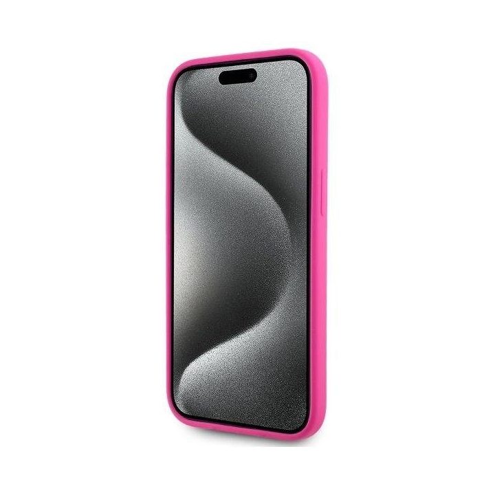 Karl Lagerfeld iPhone 15 (6.1 ) silikoninis dėklas su MagSafe, fuksija