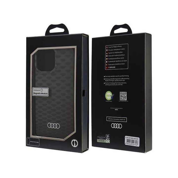 Audi magnetinis dėklas MagSafe iPhone 16 Pro Max 6.9 juodas