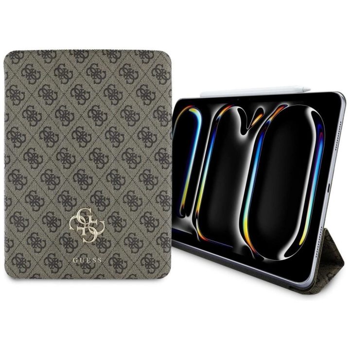 Guess rudos spalvos magnetinis dėklas iPad Pro 11 (2024)