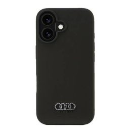 Audi silikoninis dėklas iPhone 16 (6.1 ) juodas – apsauginis dėklas