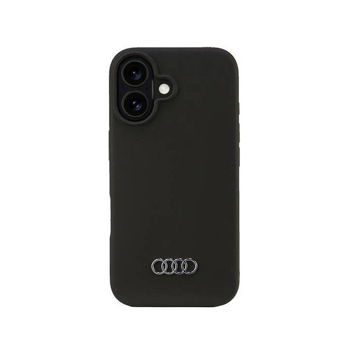 Audi silikoninis dėklas iPhone 16 (6.1 ) juodas – apsauginis dėklas