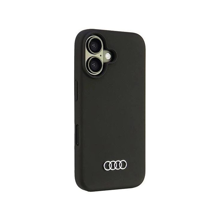 Audi silikoninis dėklas iPhone 16 (6.1 ) juodas – apsauginis dėklas